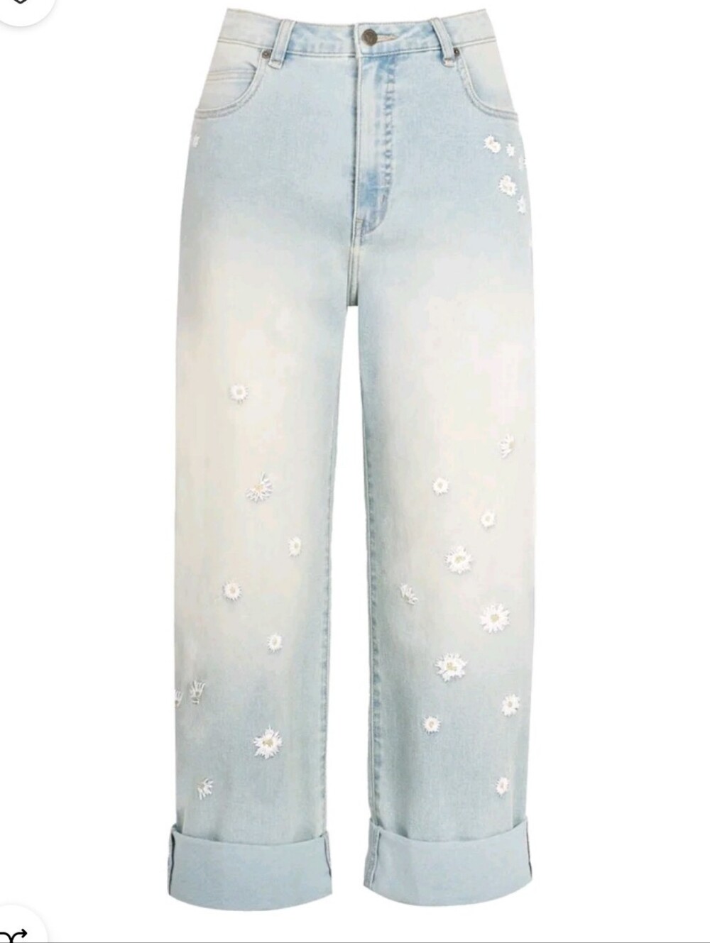 Jessica Simpson Women's Zinnia Wide Leg Boyfriend Jeans